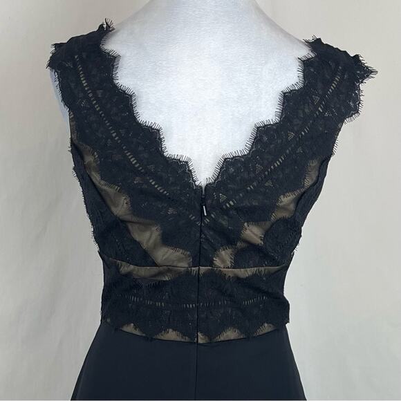 JS Collections Sheer Black Lace Date Night Party Event Dress NWOT Size 8P - Picture 6 of 13